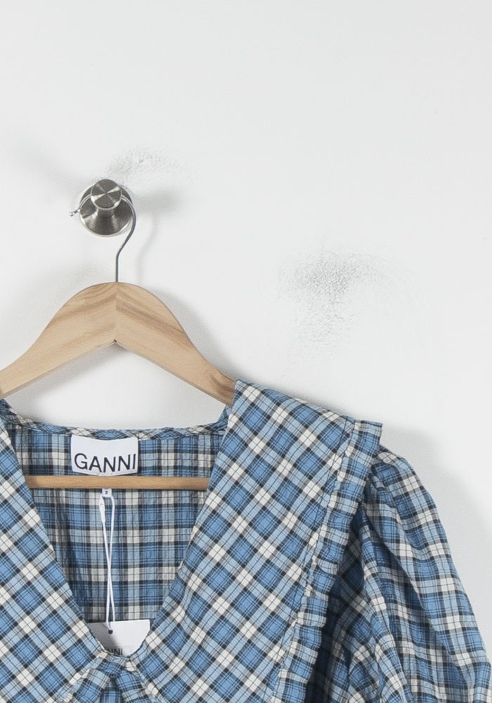 Blouse Carreaux Bleue et Blanche - Taille M/38