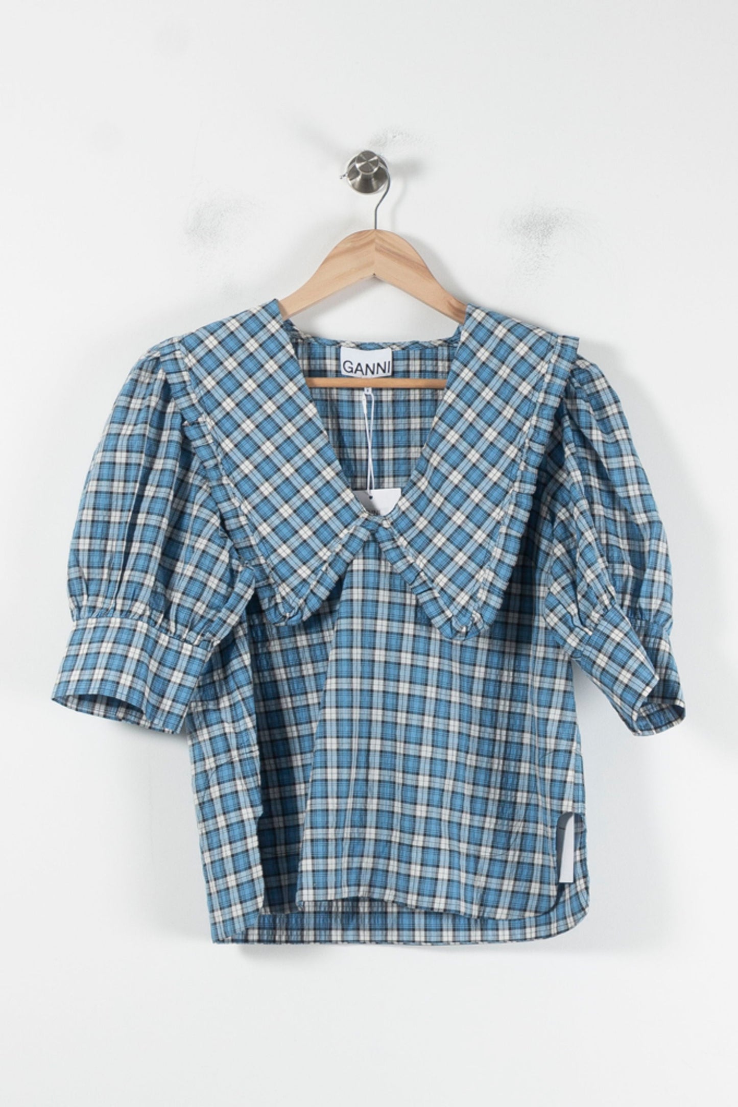 Blouse Carreaux Bleue et Blanche - Taille M/38