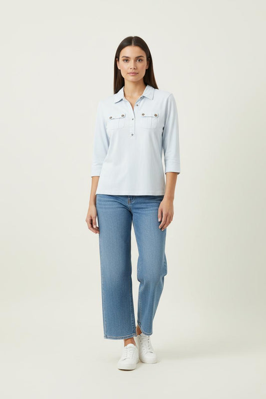 Blouse Bleue - Taille XXXL/46