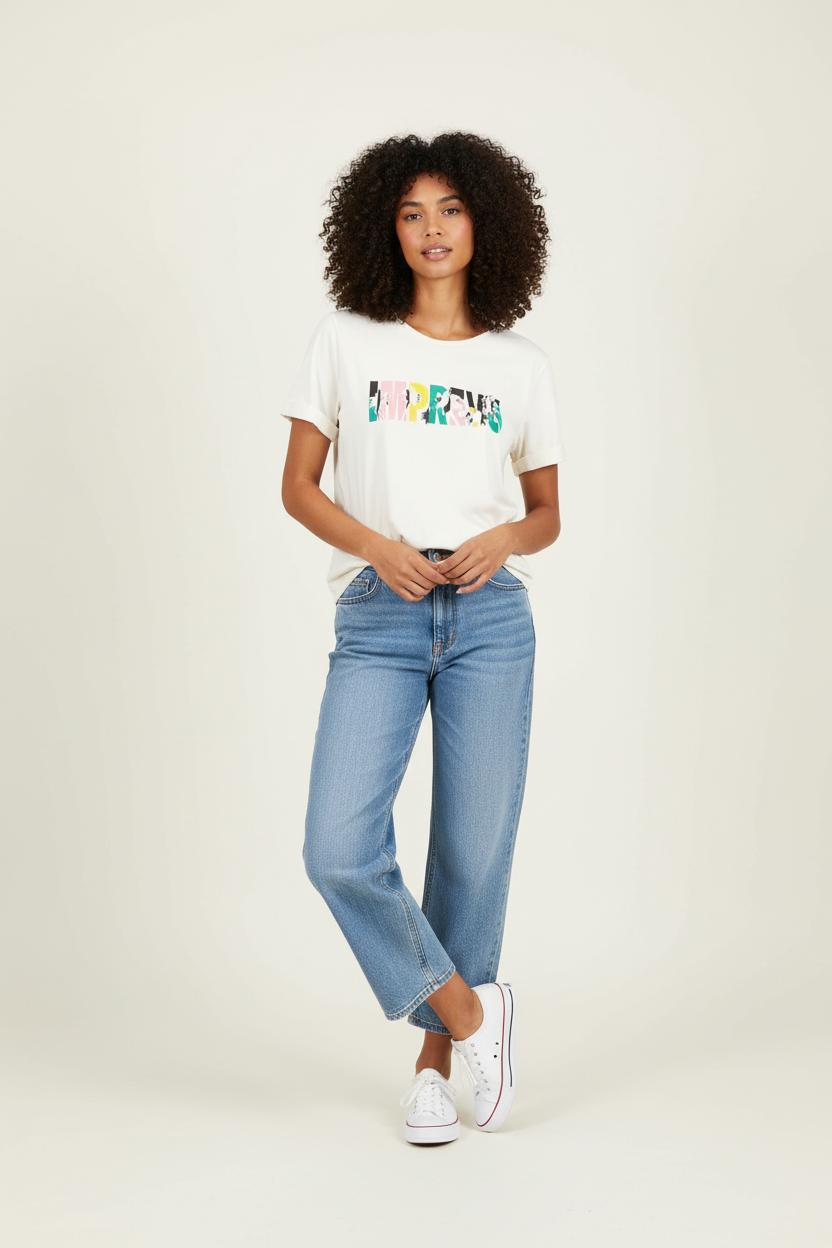 Tee-shirt Blanc - Taille XL/42