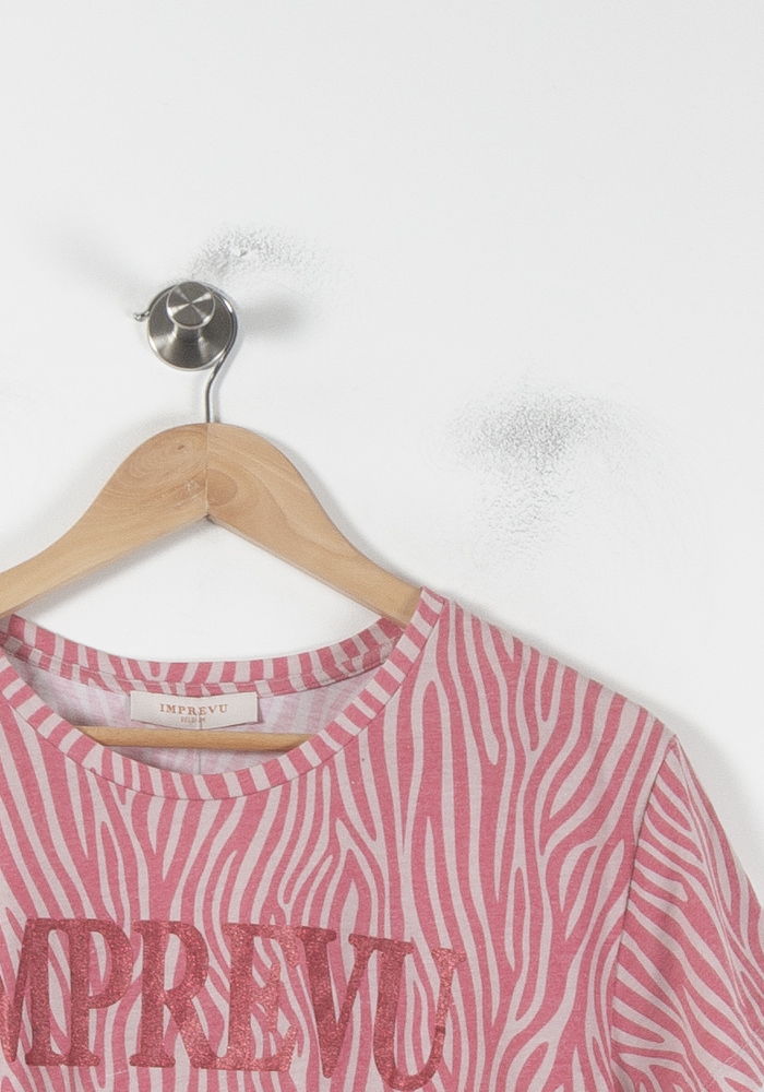 Tee-shirt Rose et Blanc - Taille XL/42