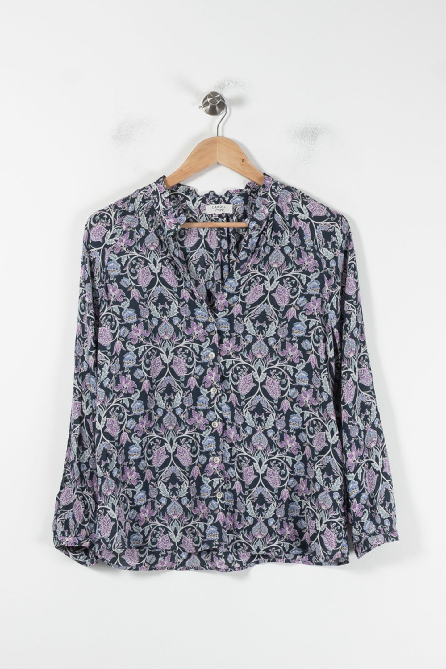 Blouse Violette et Noire - Taille M/38