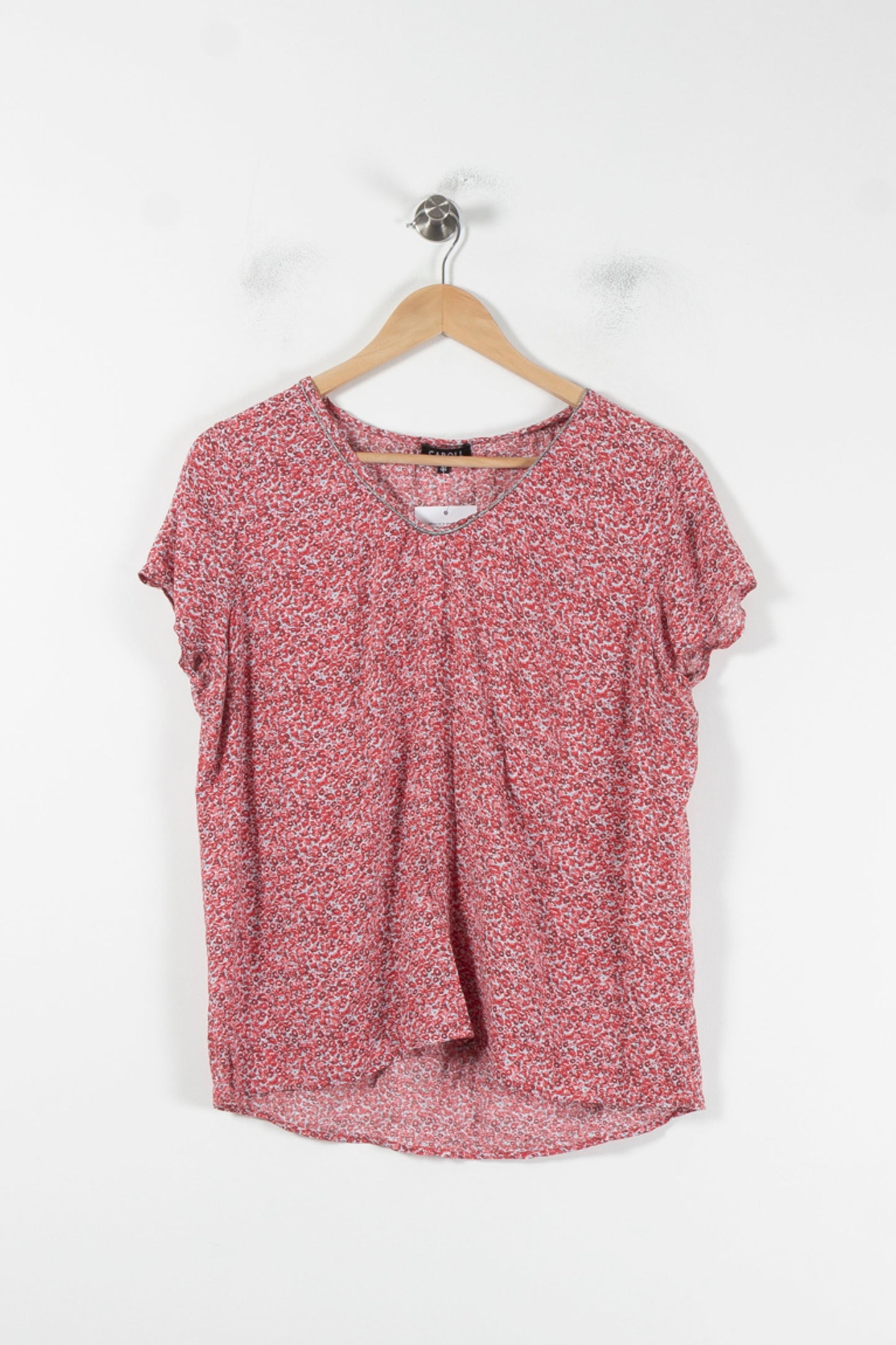 Blouse Bordeaux et Blanche - Taille XXL/44