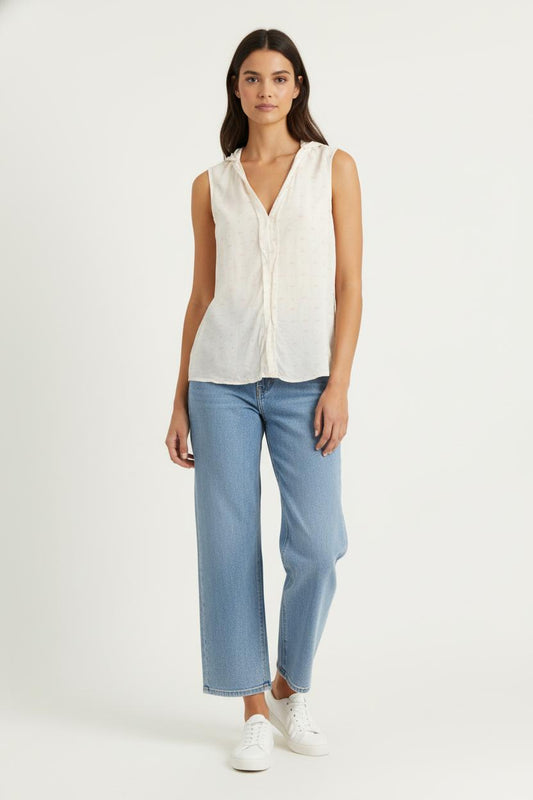 Blouse Écrue et Rose - Taille M/38