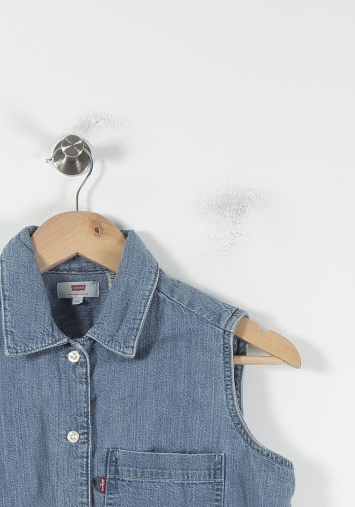 Chemise Sans Manches Bleue - Taille XS/34