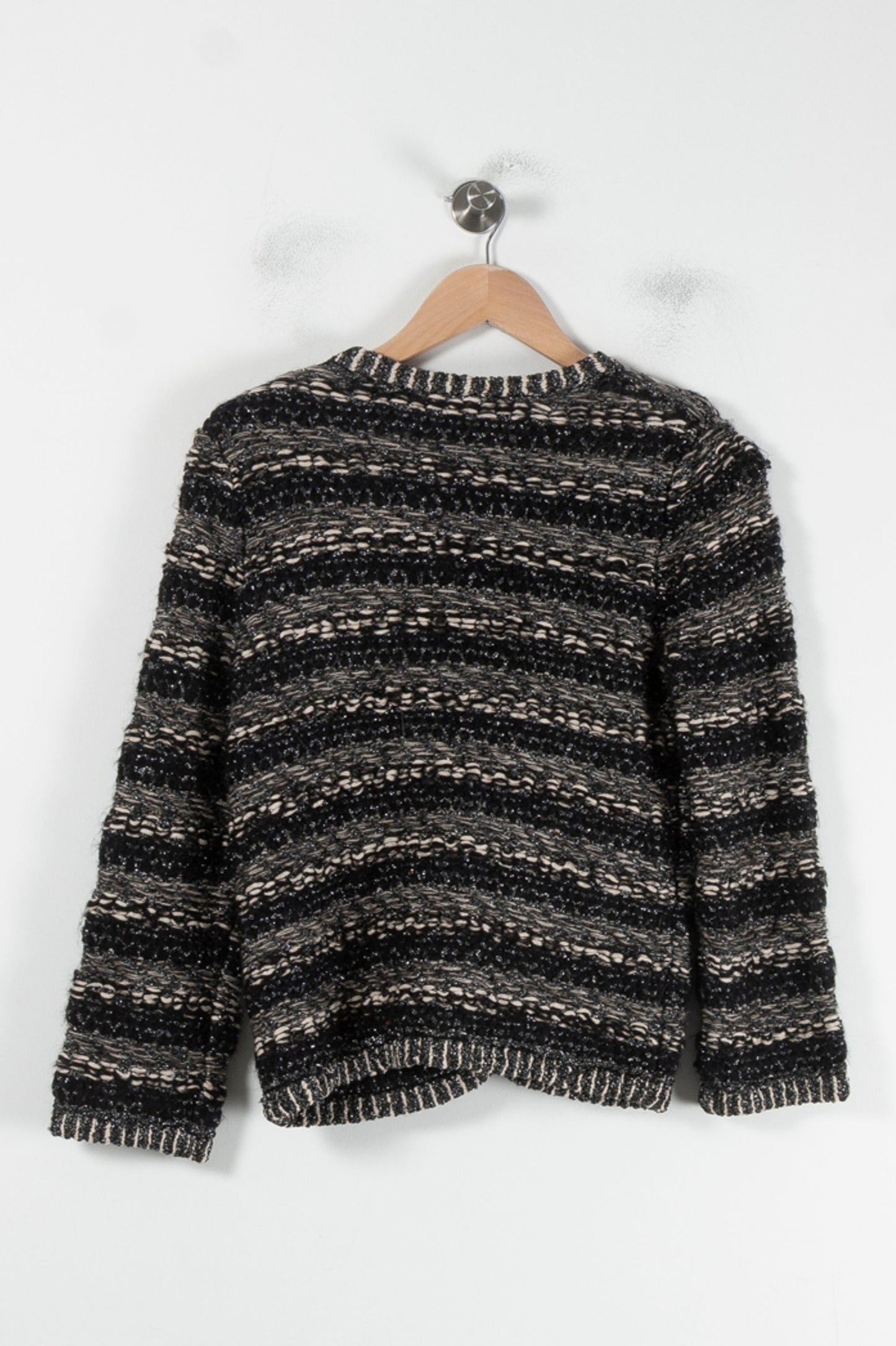 Gilet Tweed Noire et Blanche - Taille S/36