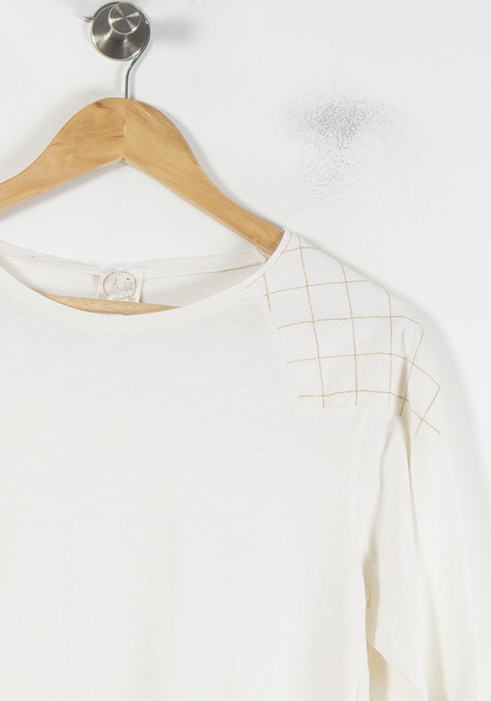 Tee-shirt Manches Longues Blanc - Taille XS/34