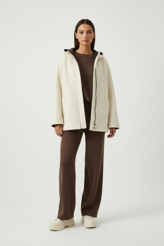 Veste En Laine Blanche - Taille M/38