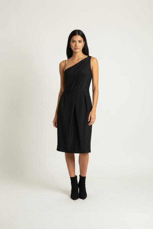Robe Asymétrique Noire - Taille M/38