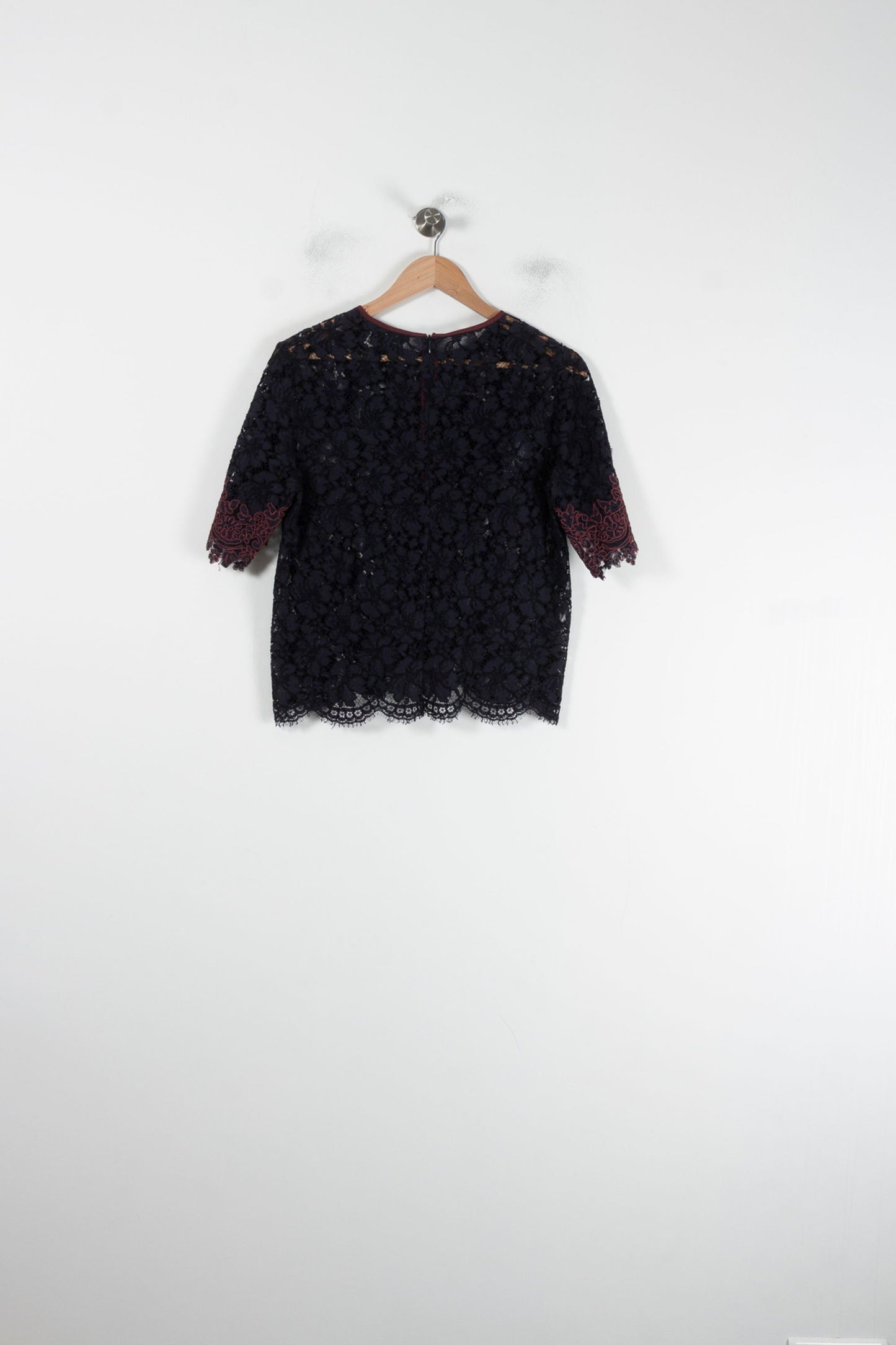 Blouse Bleu et Bordeaux - Taille M/38