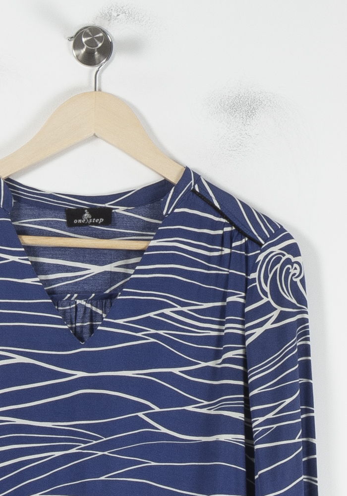 Blouse Bleue et Blanche - Taille XS/34