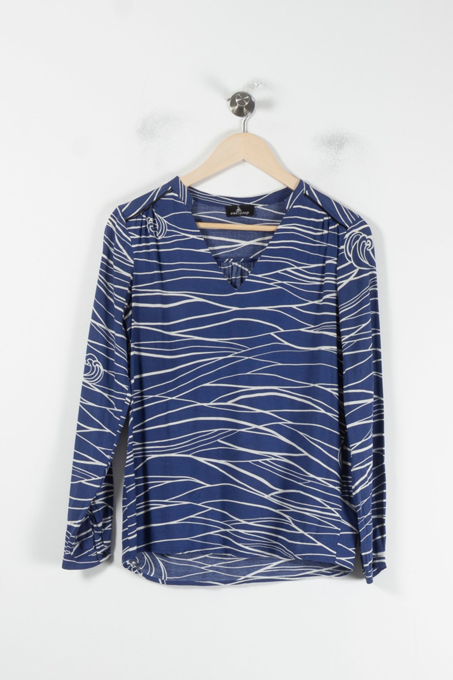 Blouse Bleue et Blanche - Taille XS/34