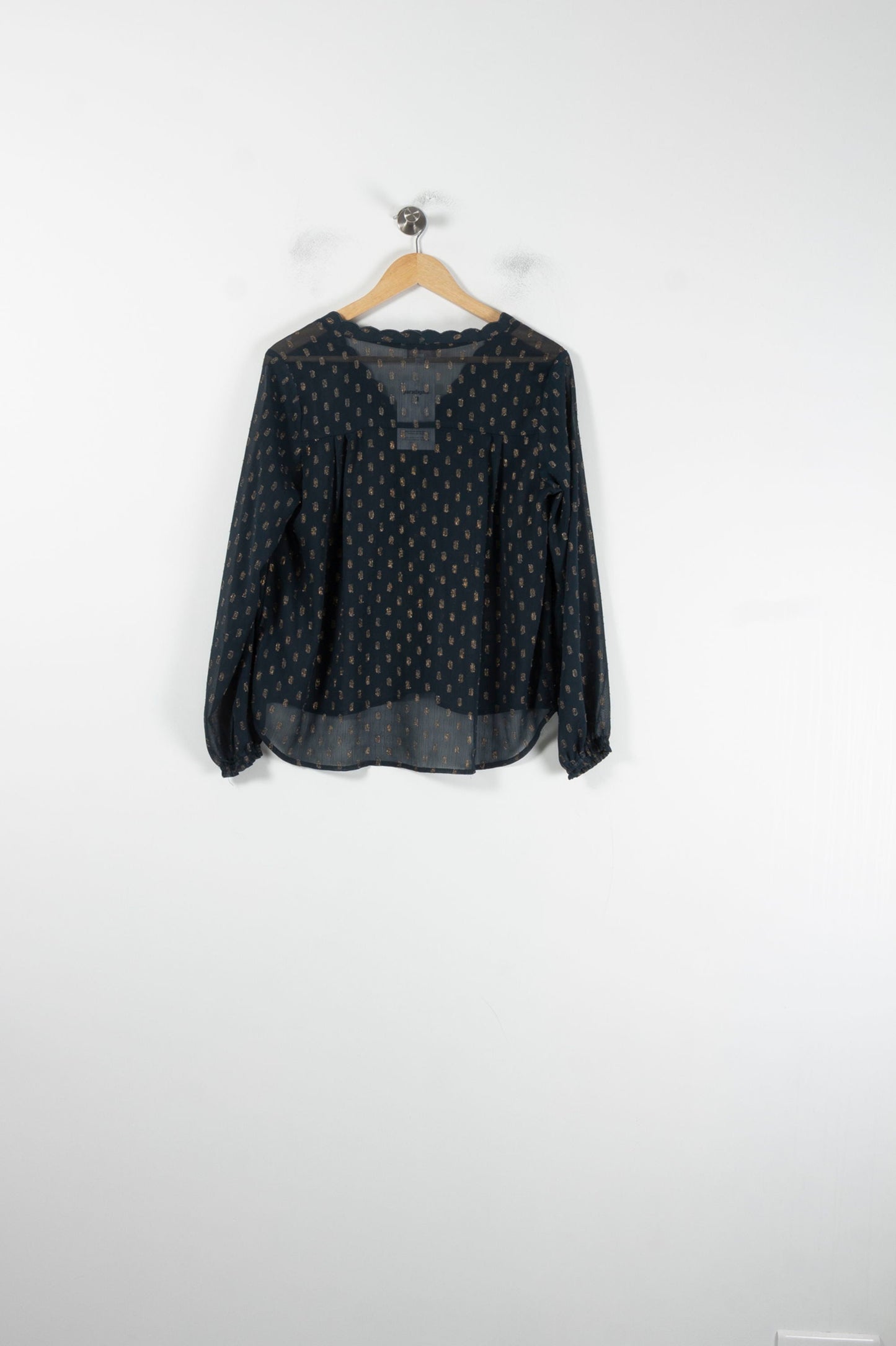 Blouse Verte et Dorée - Taille S/36