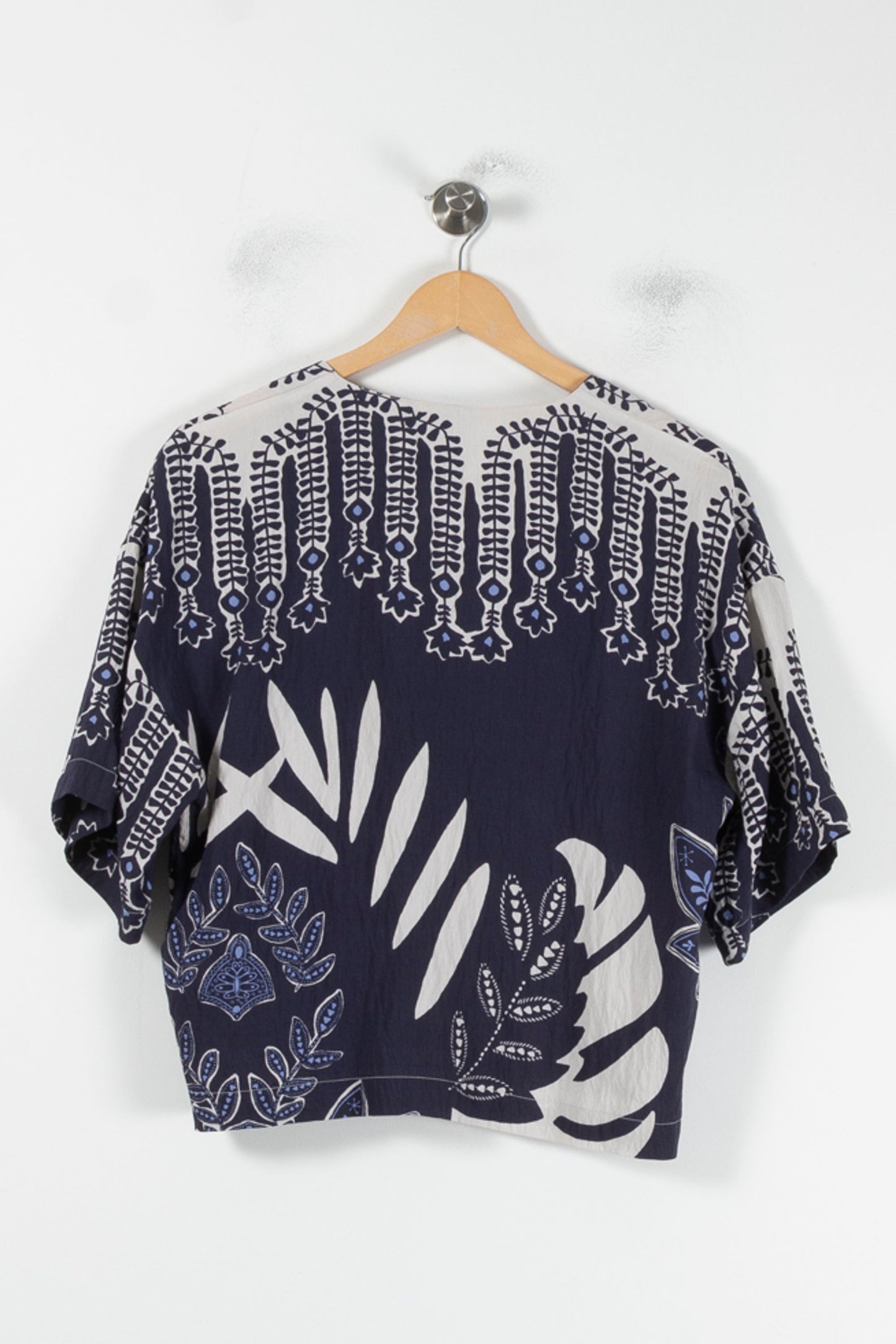 Blouse Bleue et Blanche - Taille L/40