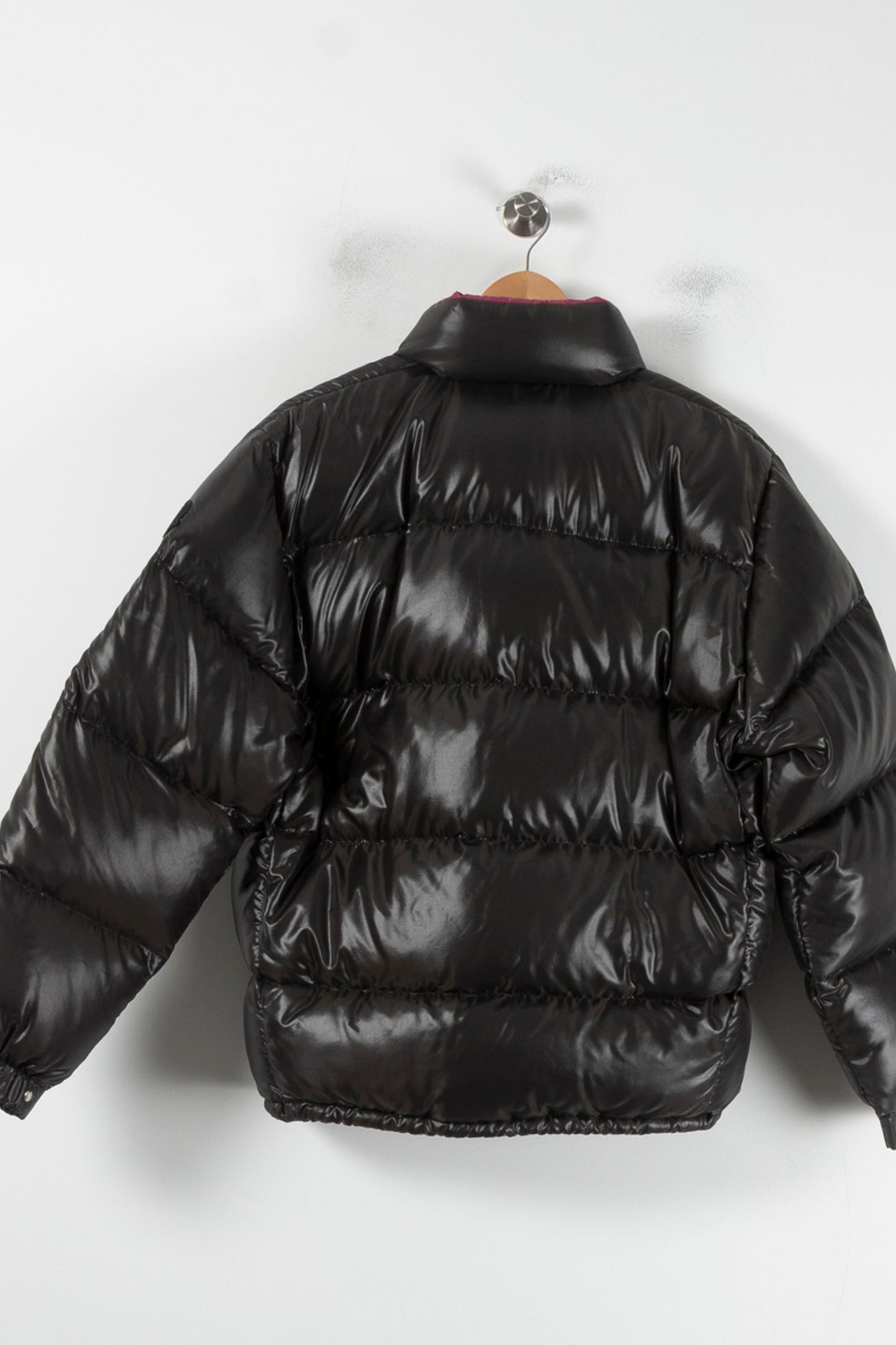 Doudoune Courte Noire et Bordeaux - Taille S/36