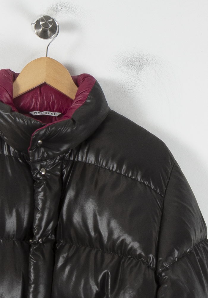 Doudoune Courte Noire et Bordeaux - Taille S/36