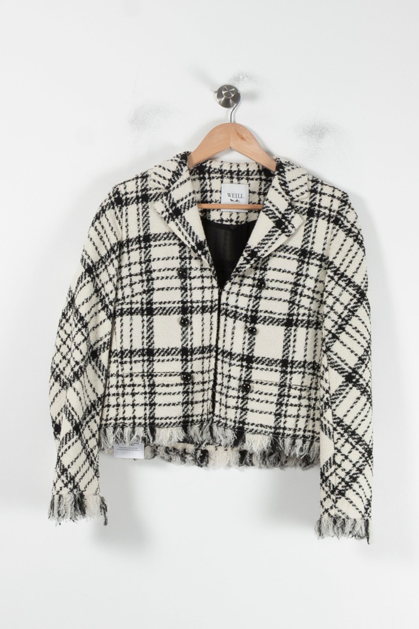 Veste Courte Blanche et Noire - Taille M/38