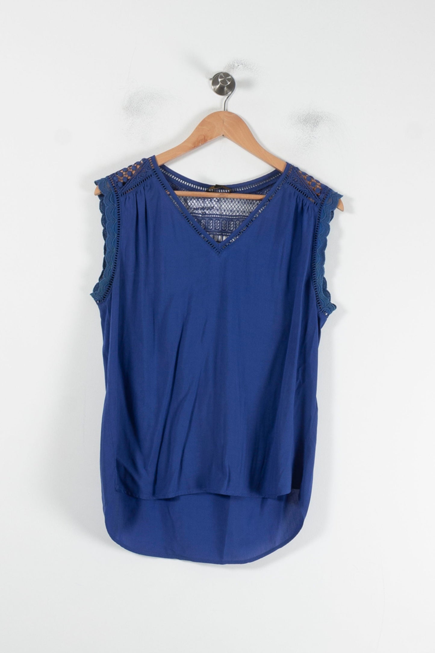 Blouse Sans Manches Bleue - Taille M/38