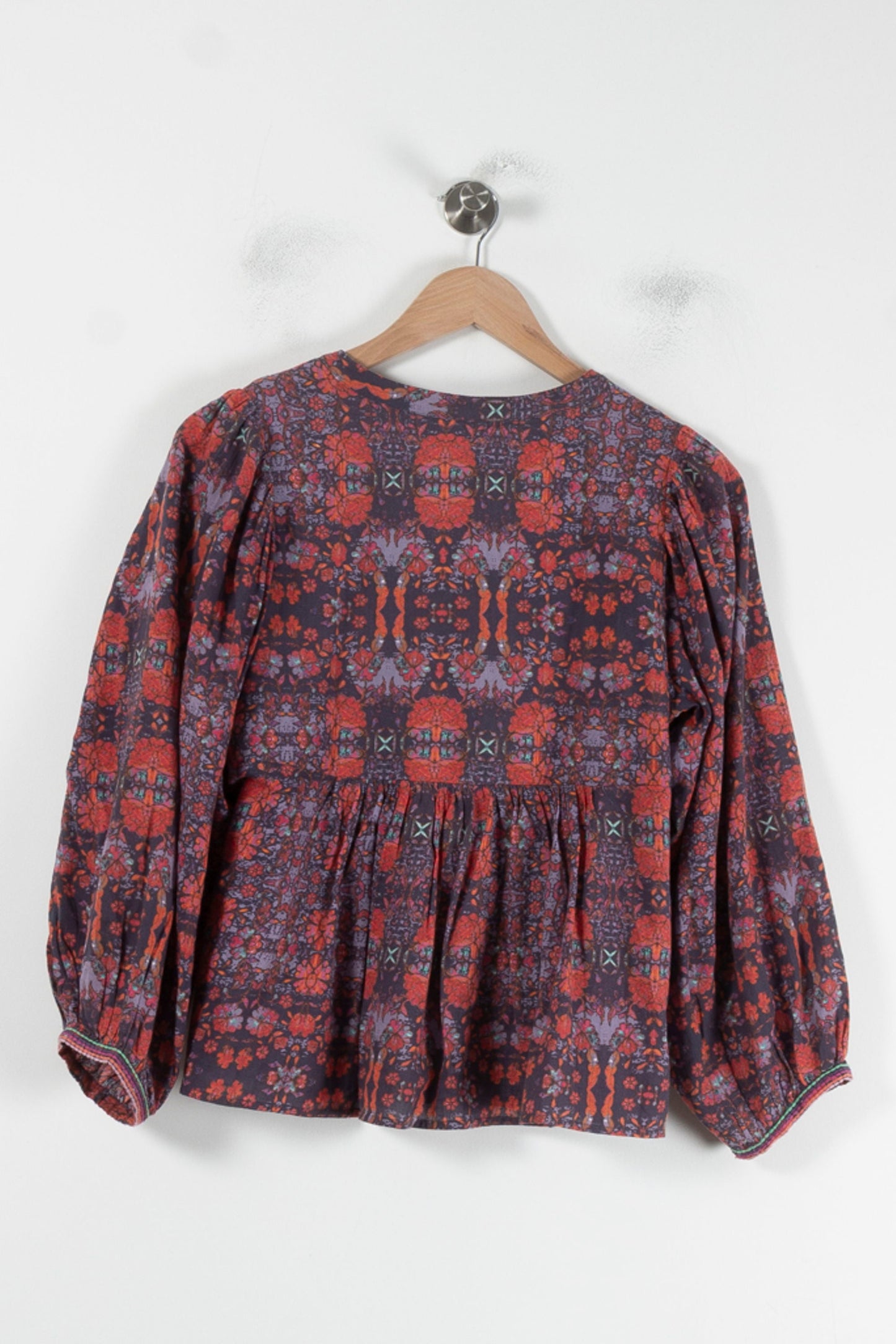 Blouse Rouge et Violette - Taille S/36