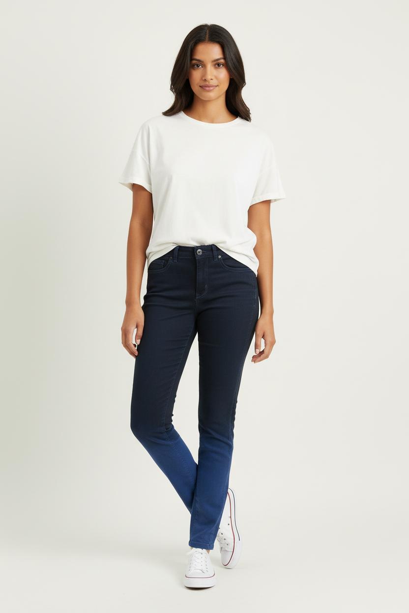 Jean Skinny Bleu Foncé et Bleu Clair - Taille XXS/32