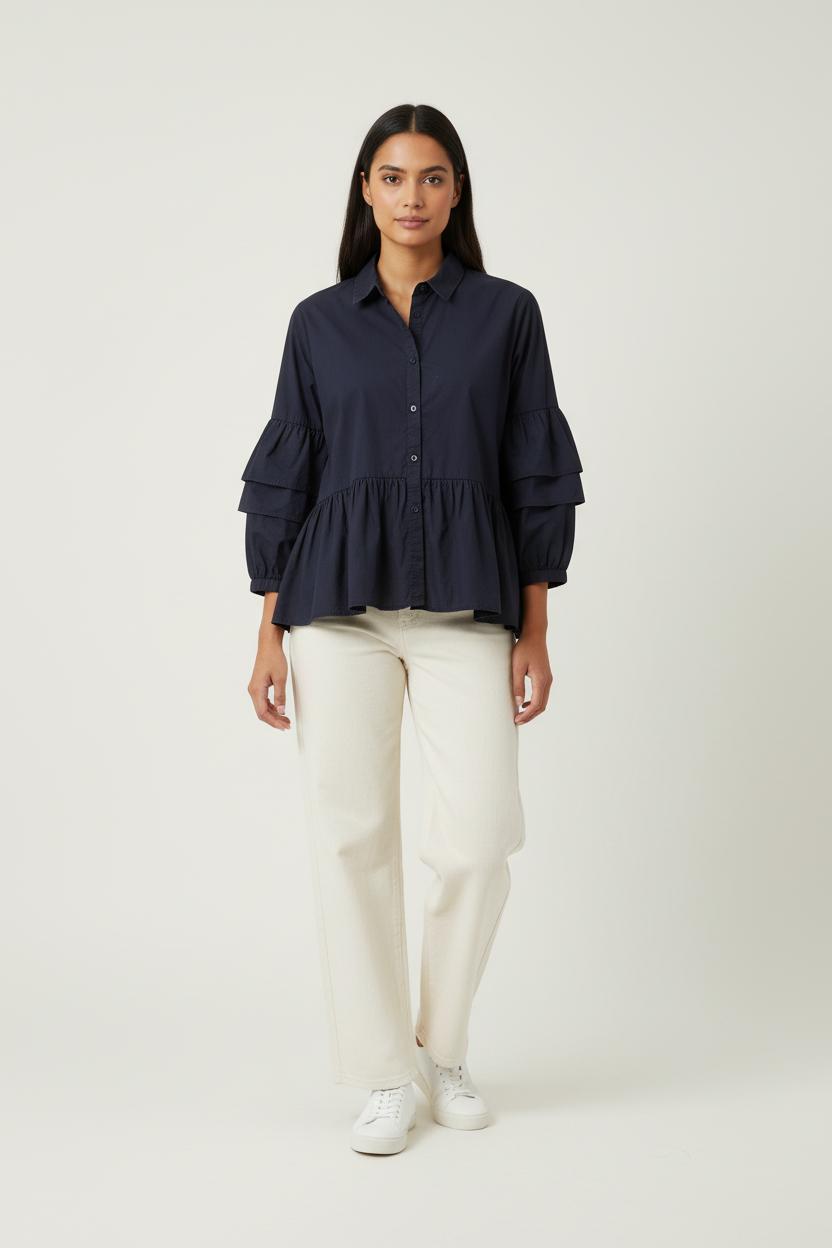 Blouse Bleue - Taille S/36