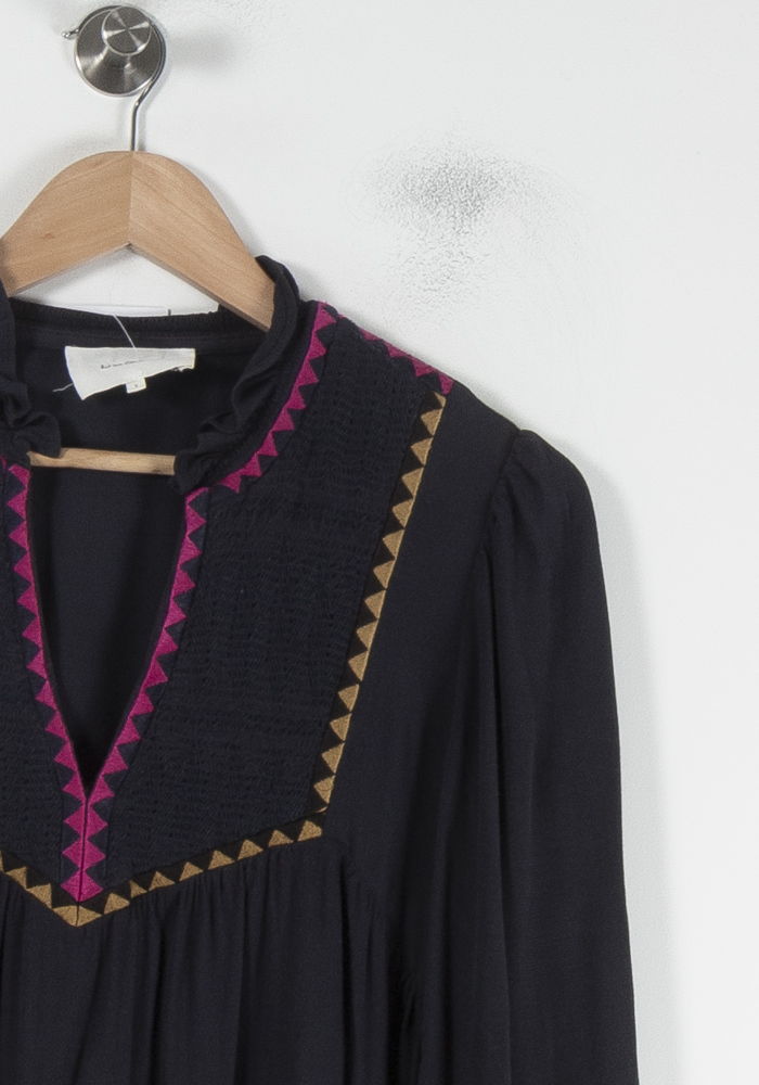 Blouse Bleue et Rose - Taille S/36