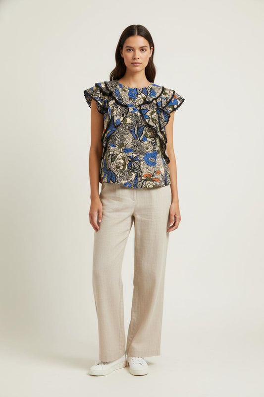 Blouse multicolore - Taille M/38