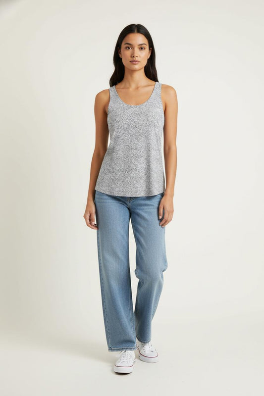 Débardeur Blanc et Noir - Taille S/36