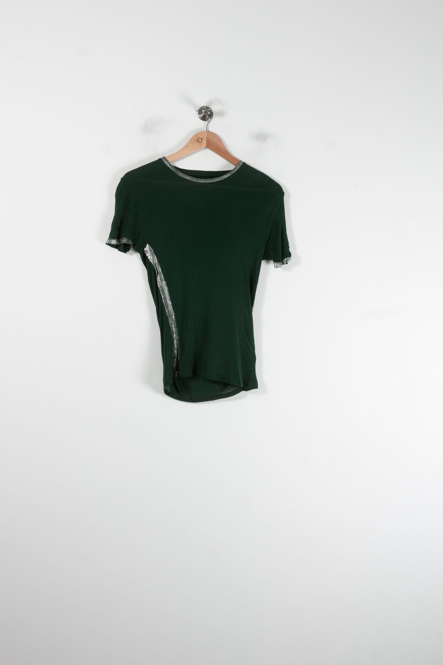 Tee-shirt Vert et Argenté - Taille XS/34
