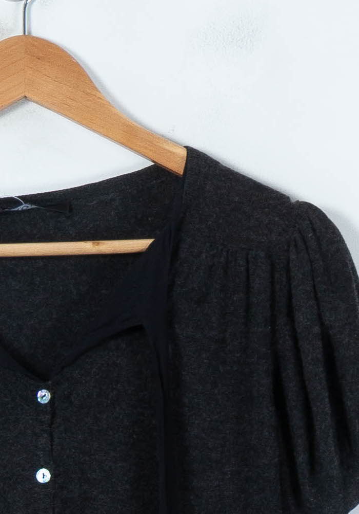 Cardigan Gris et Noir - Taille M/38