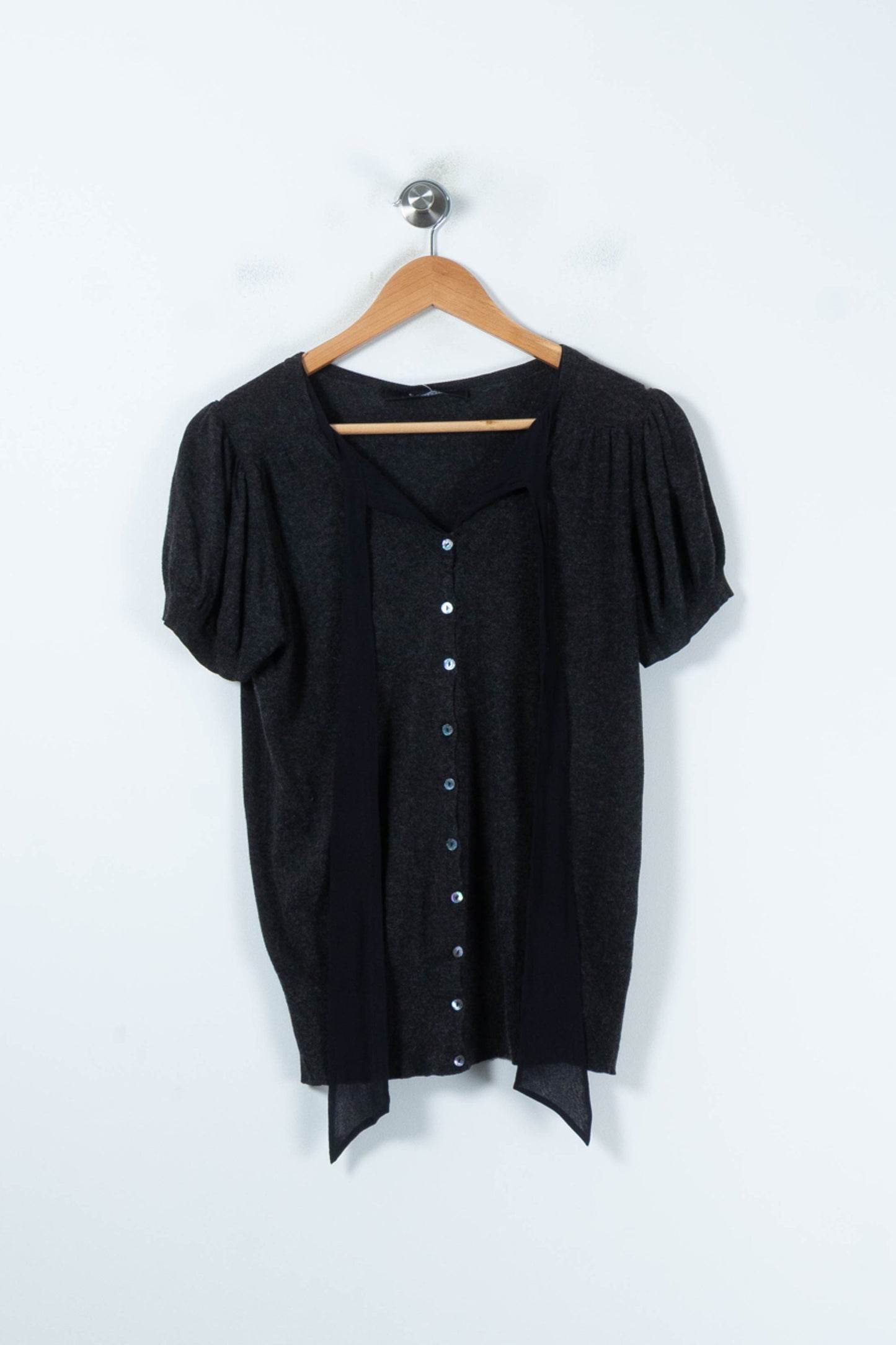 Cardigan Gris et Noir - Taille M/38