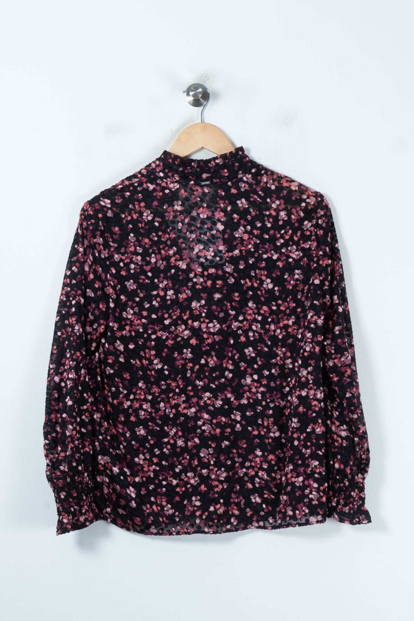 Blouse Noire et Rose - Taille M/38