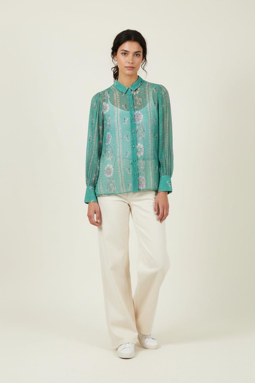 Blouse Verte - Taille S/36