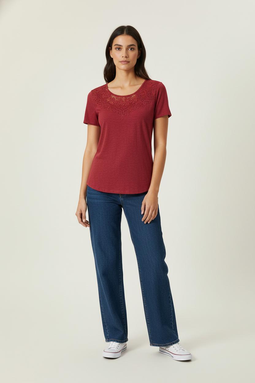 Tee-shirt Rose - Taille S/36