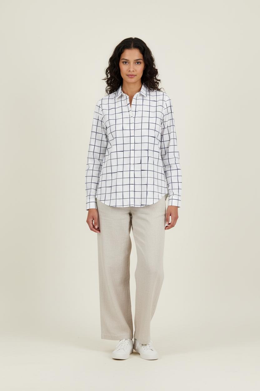 Chemise Blanche et Noire - Taille L/40