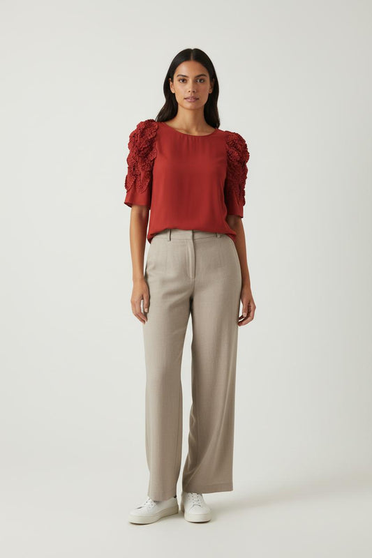 Blouse Bordeaux - Taille M/38