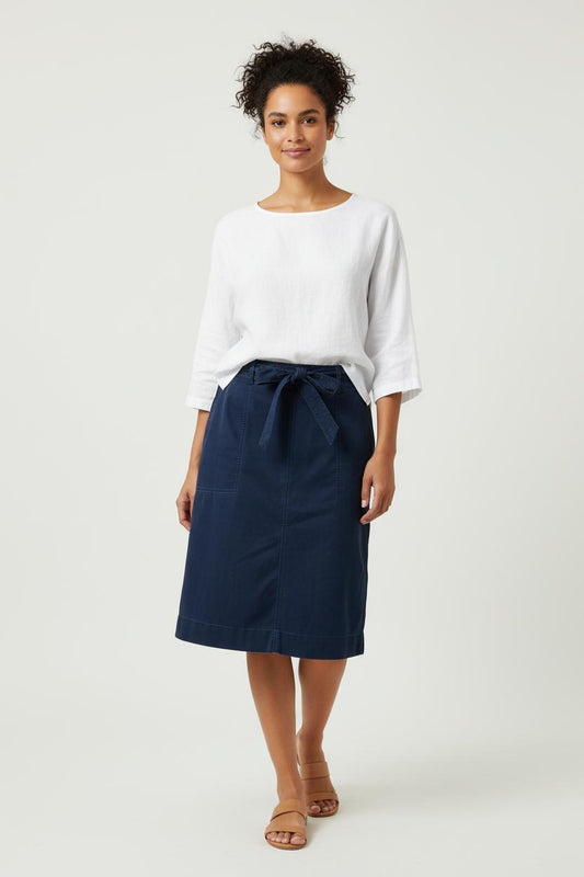 Jupe Droite Bleue - Taille L/40