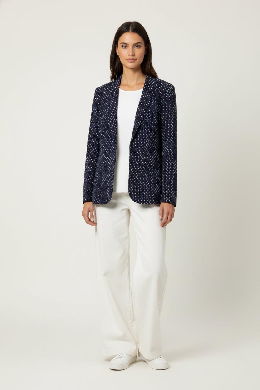 Blazer Bleu et Blanc - Taille S/36