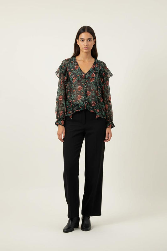 Blouse Fleurie Multicolore - Taille S/36