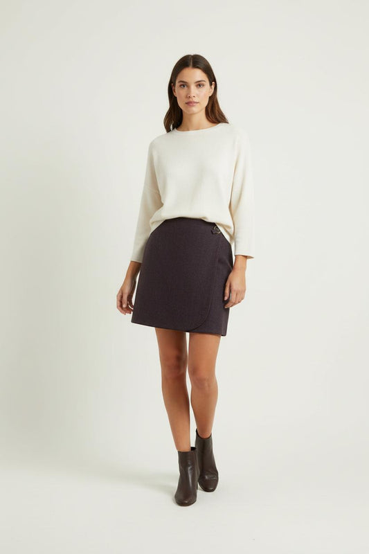 Jupe Portefeuille Violette - Taille S/36