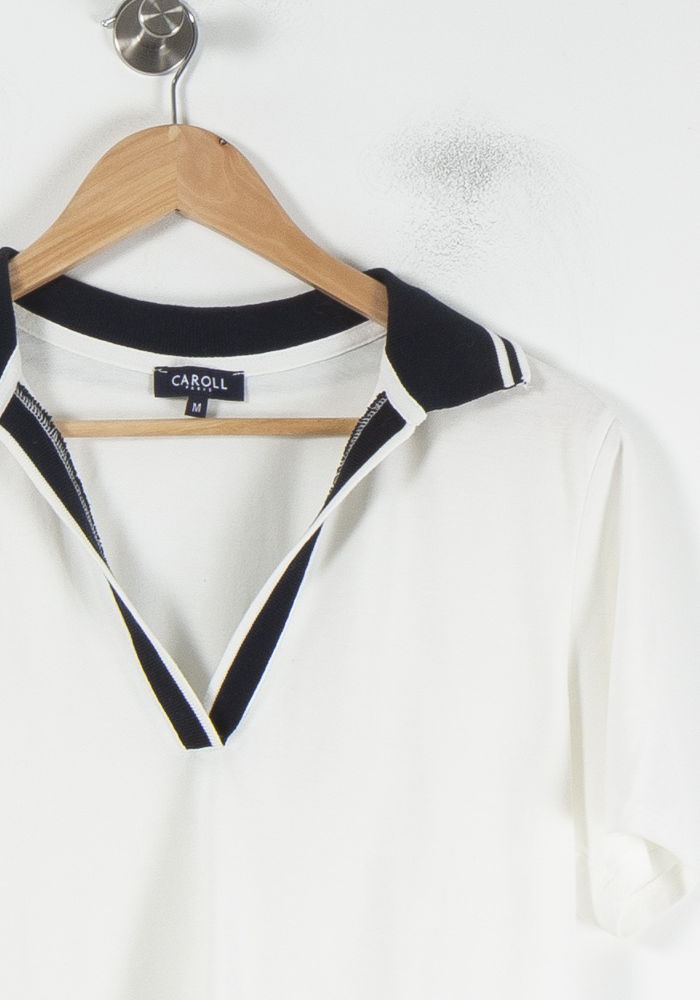 Polo Blanc et Noir - Taille M/38