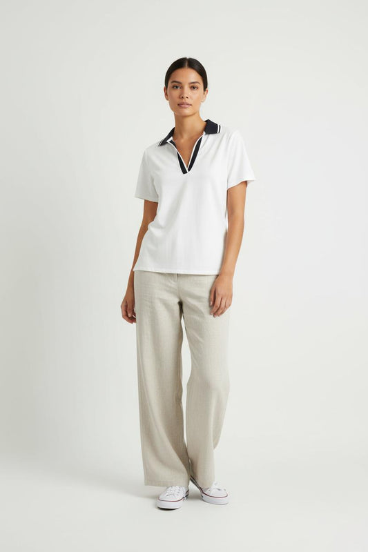 Polo Blanc et Noir - Taille M/38