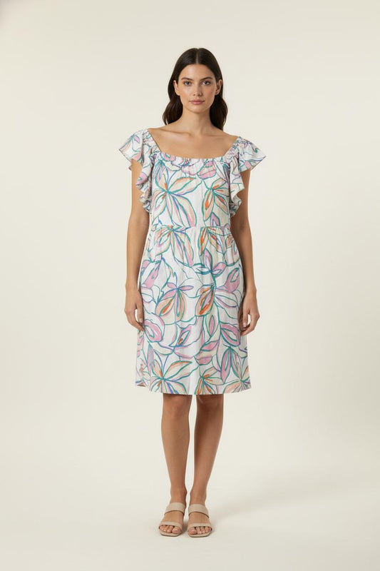 Robe Volantée Multicolore - Taille M/38