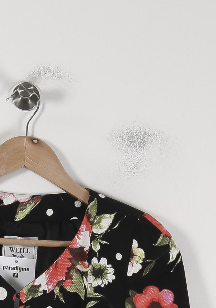 Veste Fleurie et Noire - Taille S/36