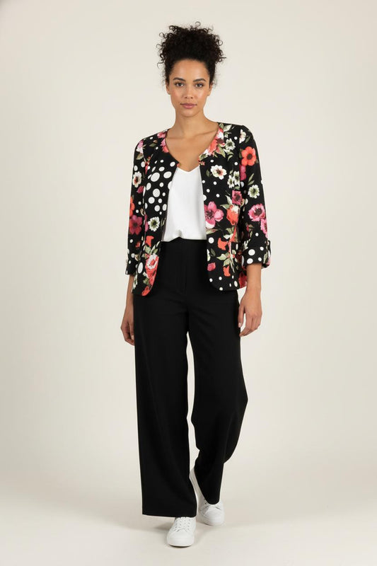 Veste Fleurie et Noire - Taille S/36