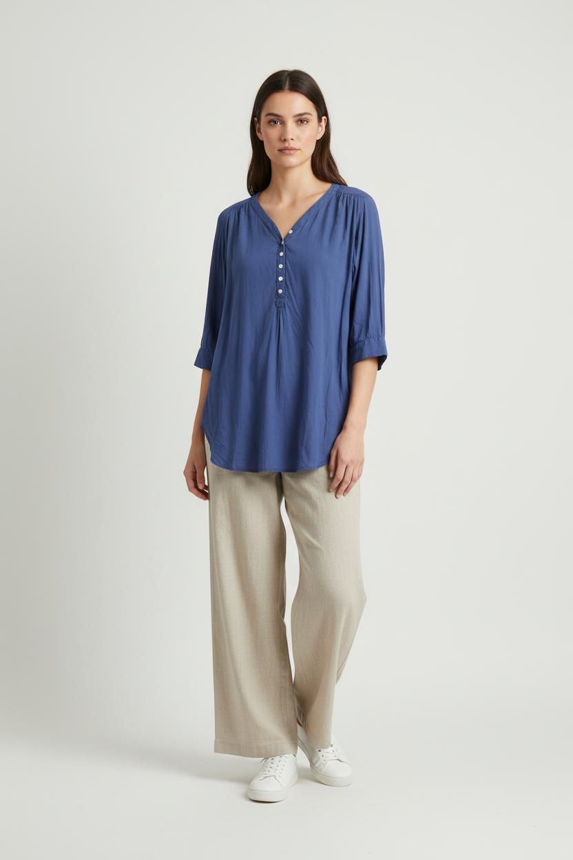 Blouse Bleue - Taille S/36