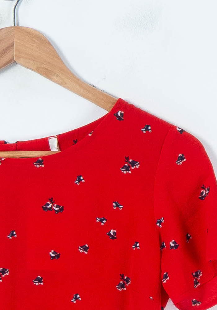 Blouse Rouge - Taille XS/34