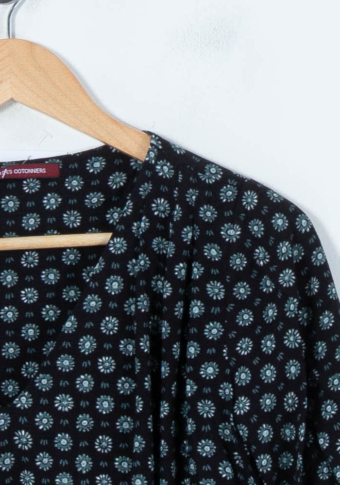 Blouse Noire et Blanche - Taille XS/34