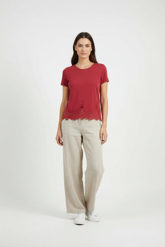 T-shirt Rouge - Taille S/36