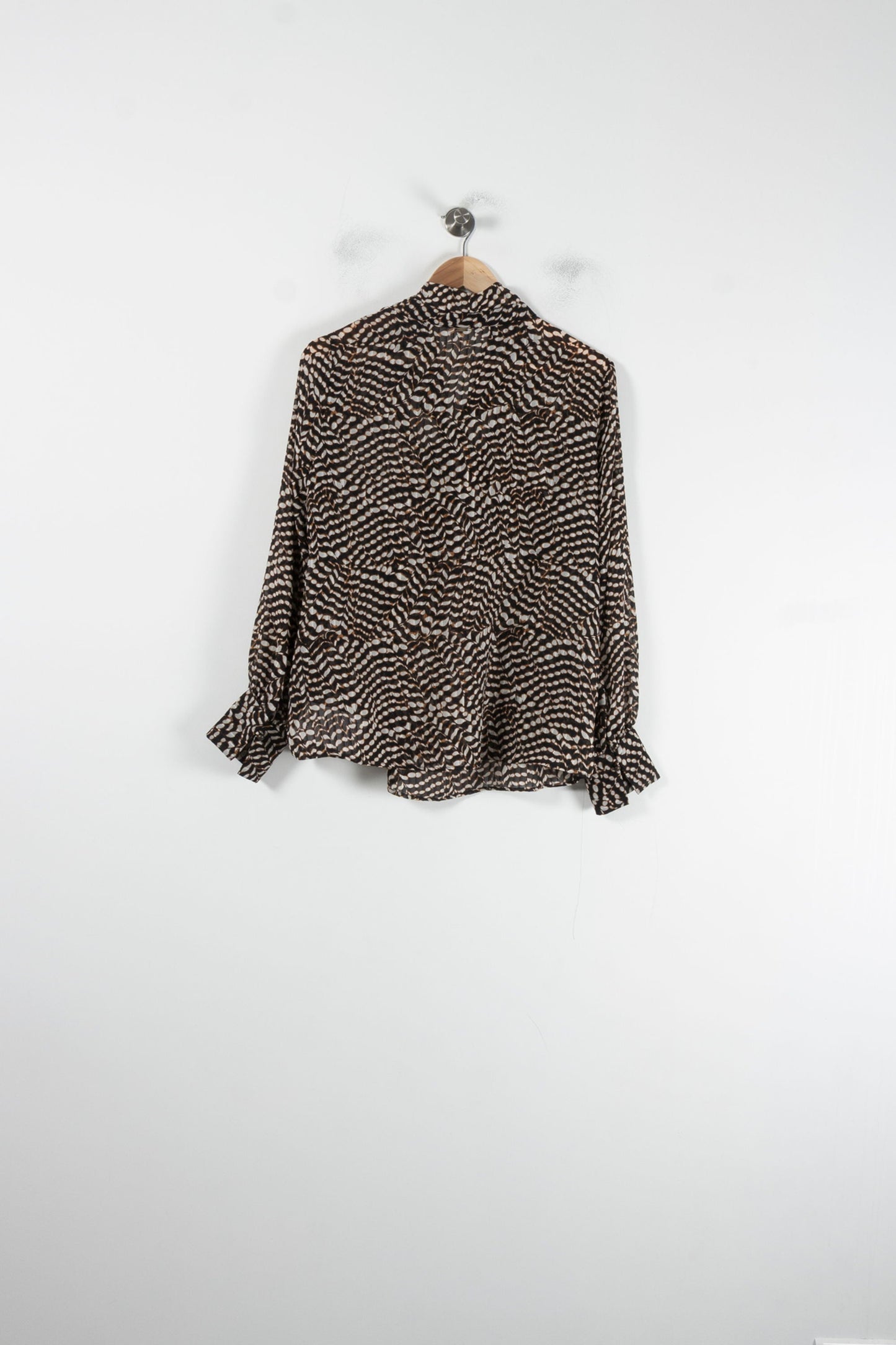 Blouse Marron et Blanche - Taille XXL/44